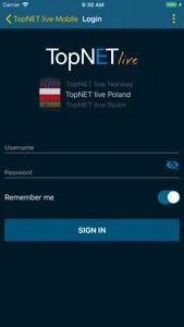 TopNET live Mobile screenshot 0