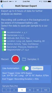 Sensor Play - Data Recorder screenshot 2