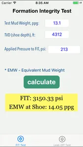 OilField FIT & Leak-Off Test screenshot 0