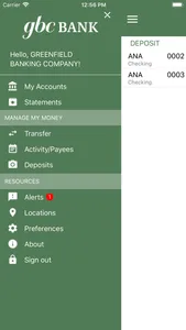 Greenfield Banking Company screenshot 0