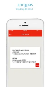 HEMA Zorg app screenshot 2