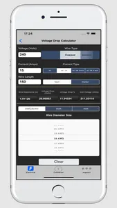 Electrical Calculator lite screenshot 1