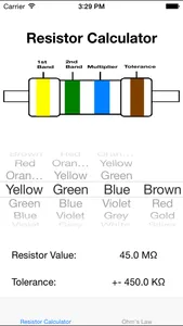 Resistor Color Calculator screenshot 1