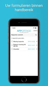 Apportage formulieren screenshot 1