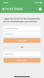 Ticketpark CheckIn screenshot 0