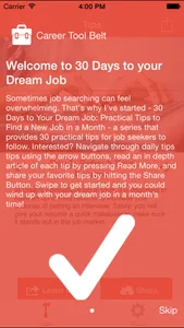 The Career Tool Belt - 30 Days to Your Dream Job by Alison Doyle screenshot 0