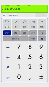 Linear regression RPN calc screenshot 0