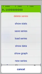 Linear regression RPN calc screenshot 2