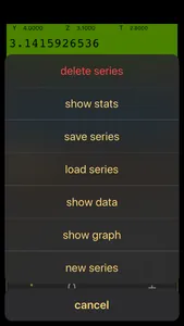 Linear regression RPN calc screenshot 3