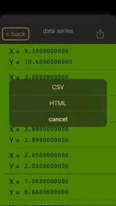 Linear regression RPN calc screenshot 7