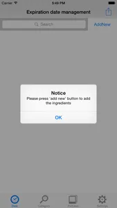 Expiration date management screenshot 1