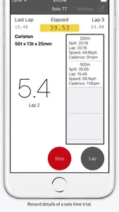 Track Cycling Stopwatch screenshot 0