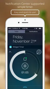 Widget Timer - Simple Kitchen Timer for Notification Center screenshot 0