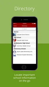 Cascade School District screenshot 2