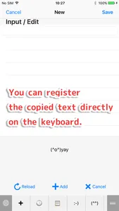 Editable Keyboard screenshot 1