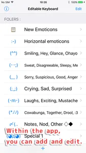 Editable Keyboard screenshot 3