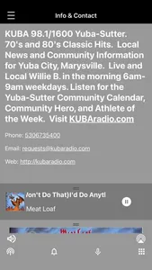 KUBA 98.1 | 1600 Yuba-Sutter screenshot 2