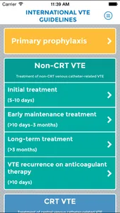 Int. VTE & Cancer Guidelines screenshot 0