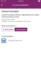 E-convocations screenshot 2