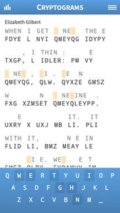 Cryptogram · Cryptoquote Game screenshot 0