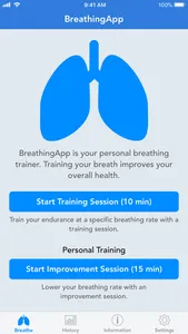 BreathingApp — Breath Trainer screenshot 1