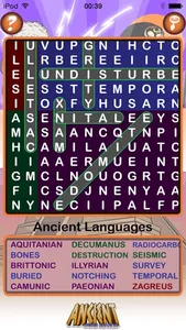 Epic Ancient Word Search - huge history wordsearch screenshot 1