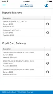 Medina County FCU Mobile screenshot 1