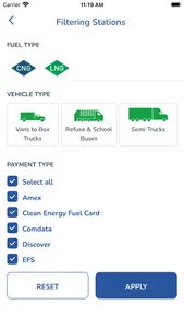 Clean Energy Station Locator screenshot 3