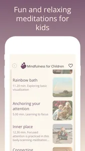 Mindfulness for Children App screenshot 3