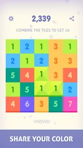 Just Get 10 - Simple fun sudoku puzzle lumosity game with new challenge screenshot 0