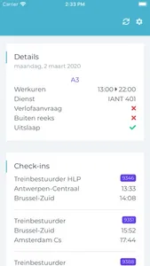 NMBS Agenda screenshot 1