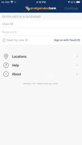Amalgamated Mobile Banking screenshot 0