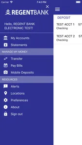 Bank Regent Mobile screenshot 0