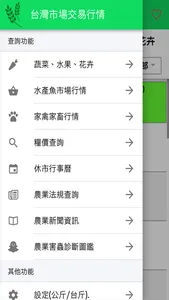 台灣農業市場交易行情 screenshot 1