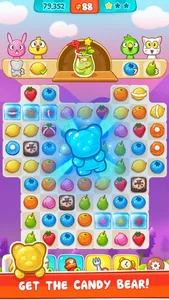 Panda Juice - matching 3 fruit land puzzle adventure screenshot 0