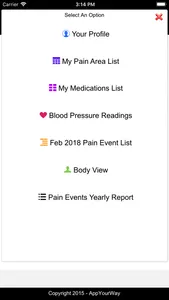 Pain Tracker screenshot 2