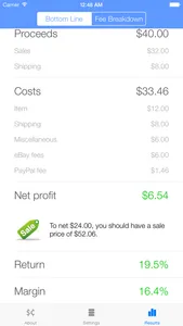 Salecalc for eBay Calculator screenshot 6