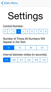 SART: Sustained Attention to Response Task screenshot 1