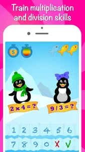 Icy Math Free - Multiplication times table for kids screenshot 1