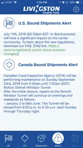 Livingston Shipment Tracker screenshot 4