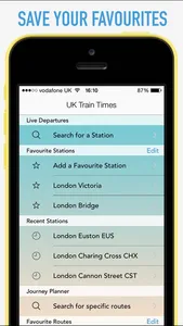 Greater Anglia Train Times screenshot 1