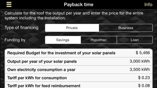 Solar ROI screenshot 0