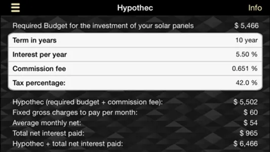 Solar ROI screenshot 4