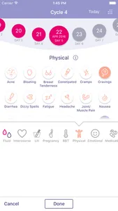 FEMM Period Ovulation Tracker screenshot 2