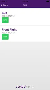 miniDSP control App screenshot 4