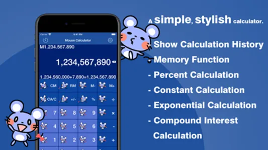 Cute mouse calculator screenshot 0