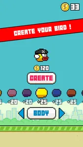 Flappy Ninja - Create Your Own Original Bird ! screenshot 4