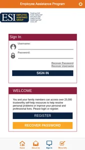ESI Employee Assistance screenshot 2