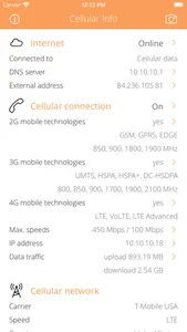 Cellular Info screenshot 0