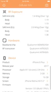 Cellular Info screenshot 2